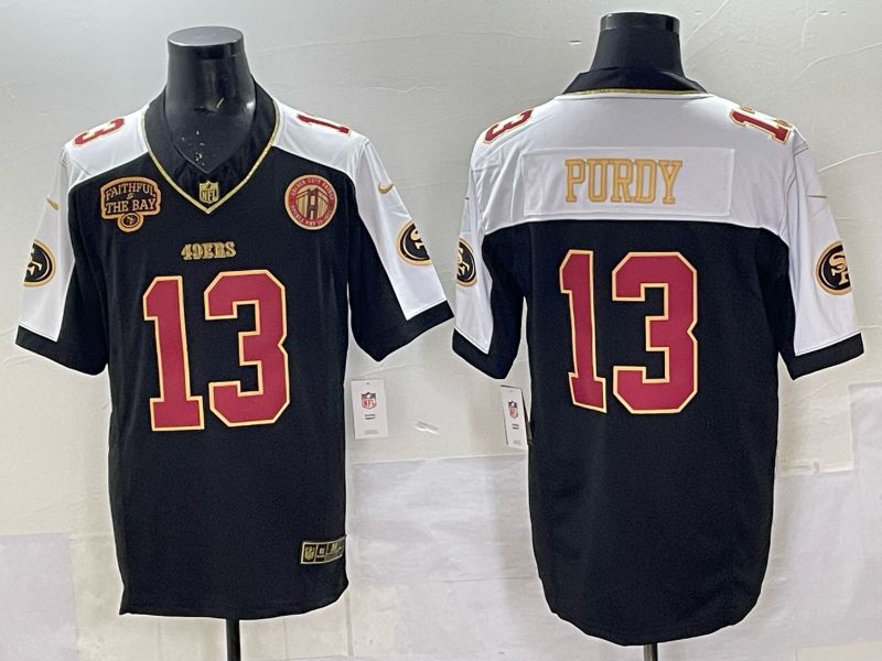 Men 2025 Nike San Francisco 49ers #13 Purdy Black Limited NFL Jersey style 0073->san francisco 49ers->NFL Jersey